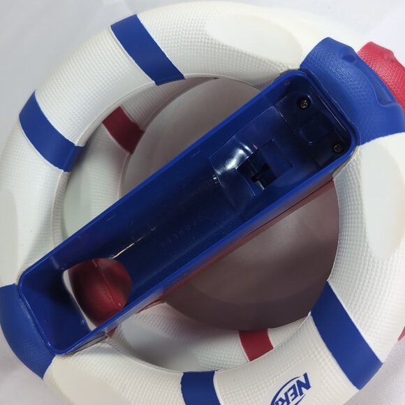 Nintendo Wii NERF 2008 2 Set Racing Wheel Controller Attachment Red Blue White - Picture 11 of 16